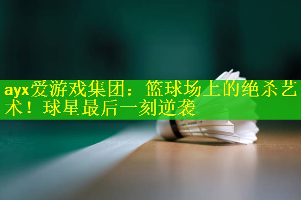 ayx爱游戏集团：篮球场上的绝杀艺术！球星最后一刻逆袭